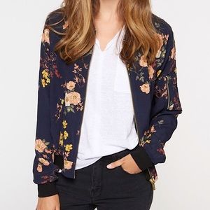 Sanctuary Navy Floral Woodlands Bomber Jacket